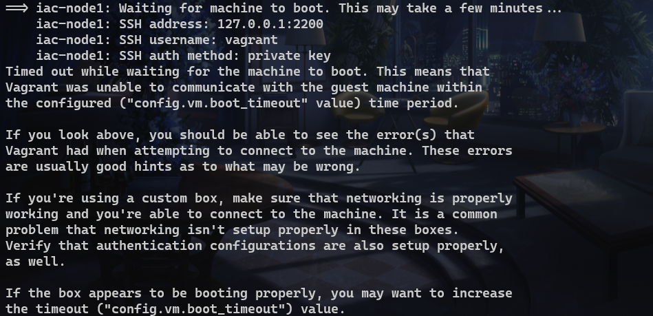 [Ansible] 오류 SSH auth method: private key Timed out